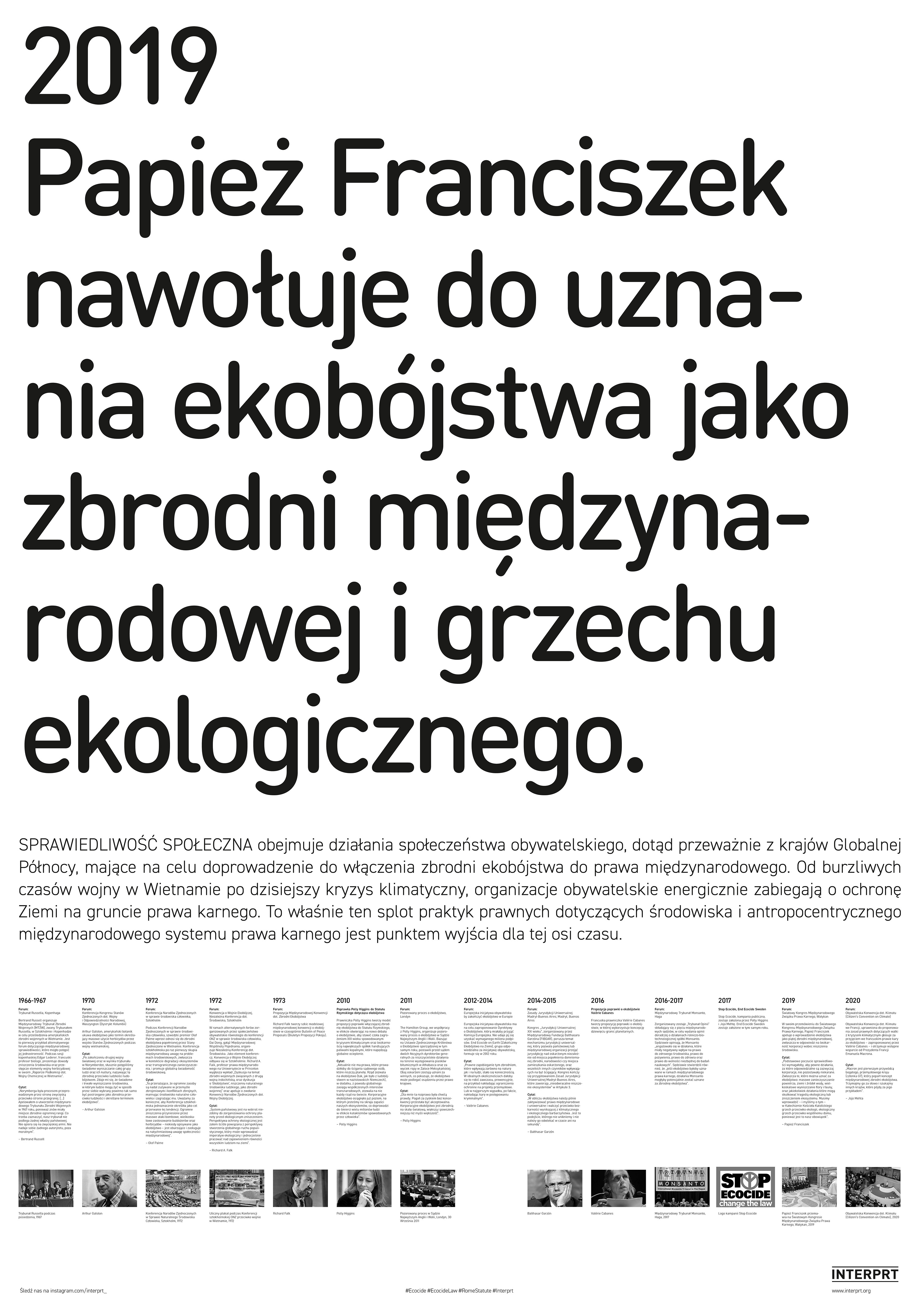 Poster. Black text against a white background begins with the date 2019. A timeline appears to span the bottom of the poster, though the text and images there are too small to make out in this image.